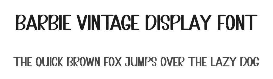 Barbie Vintage Display Font by inermediaSTUDIO — Display Font
