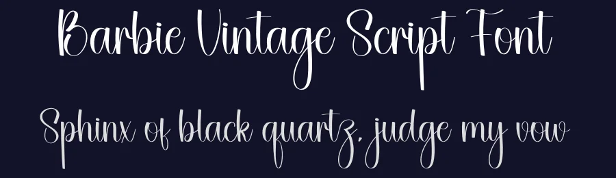 Barbie Vintage Script Font by creativeletter — Script Handwritten Font — thumbnail 2