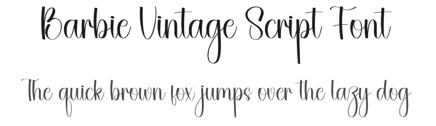 Barbie Vintage Script Font by creativeletter — Script Handwritten Font