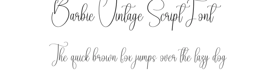 Barbie Vintage Script Font by creativeletter — Script Handwritten Font