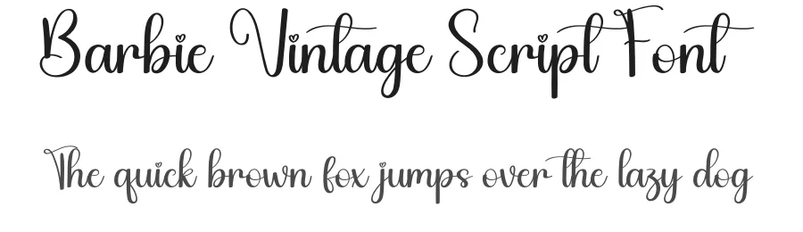 Barbie Vintage Script Font by andikastudio — Script Handwritten Font