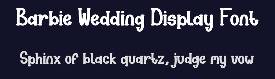 Barbie Wedding Display Font by creativeletter — Display Font — thumbnail 2