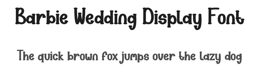 Barbie Wedding Display Font by creativeletter — Display Font