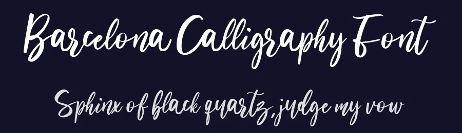 Barcelona Calligraphy Font by Vultype Co. — Script Handwritten Font — thumbnail 2