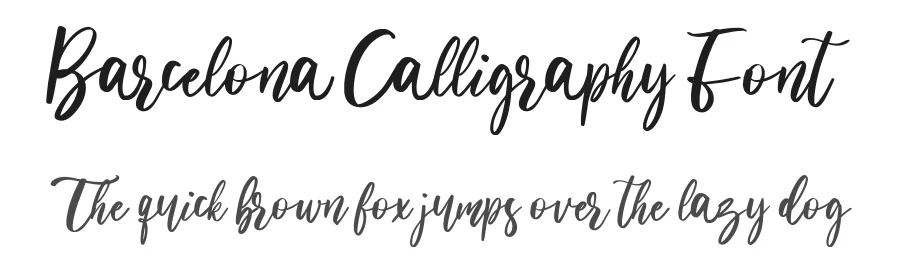 Barcelona Calligraphy Font by Vultype Co. — Script Handwritten Font