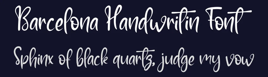 Barcelona Handwritin Font by andikastudio — Script Handwritten Font — thumbnail 2