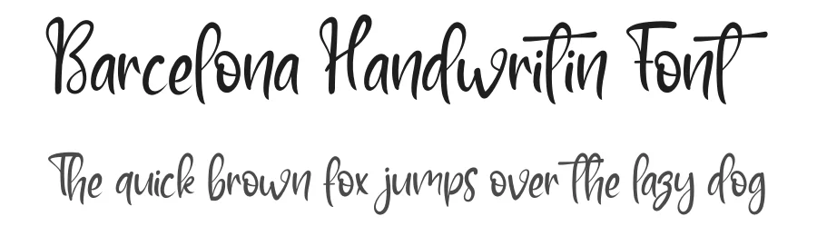 Barcelona Handwritin Font by andikastudio — Script Handwritten Font