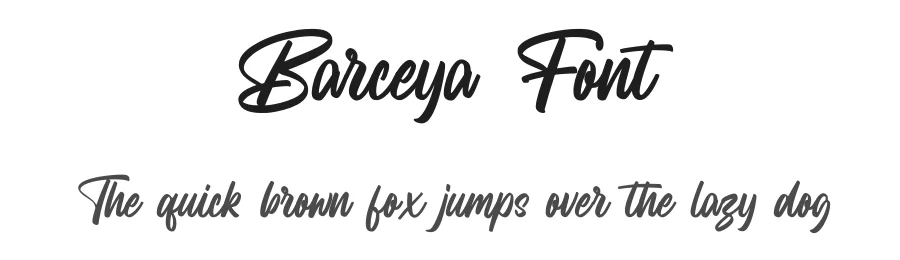 Barceya Font by Rantautype — Script Handwritten Font