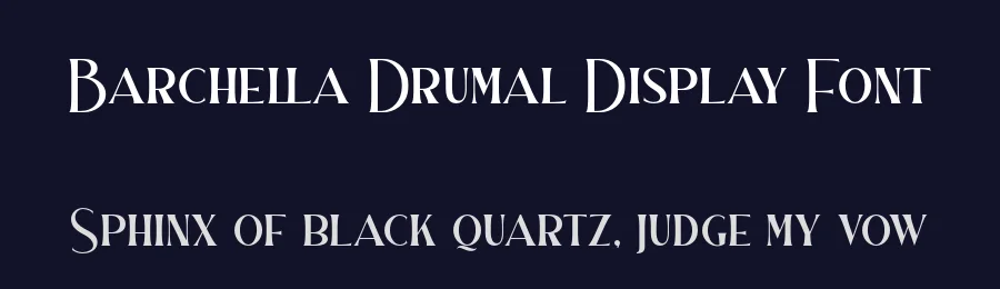 Barchella Drumal Display Font by Aluyeah Studio — Display Font — thumbnail 2