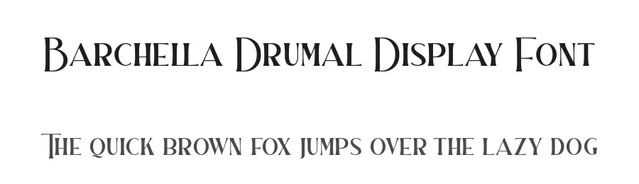Barchella Drumal Display Font by Aluyeah Studio — Display Font
