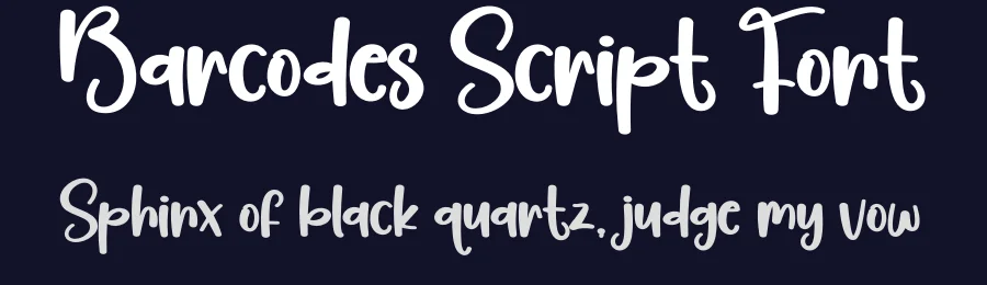 Barcodes Script Font by creativeletter — Display Font — thumbnail 2