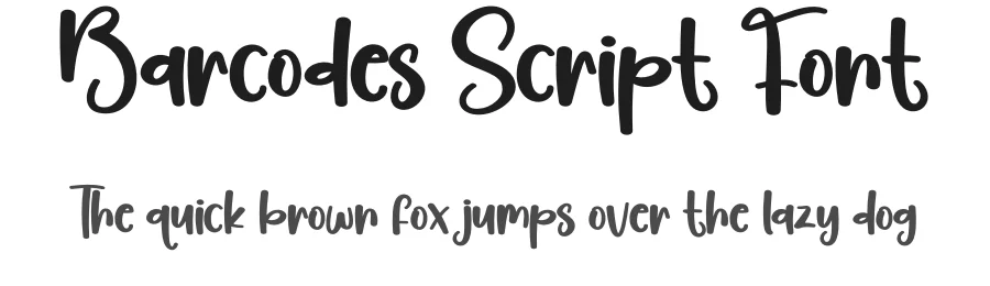 Barcodes Script Font by creativeletter — Display Font