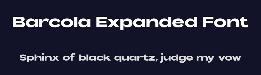 Barcola Expanded Font by Arterfak Project — Sans Serif Font — thumbnail 2