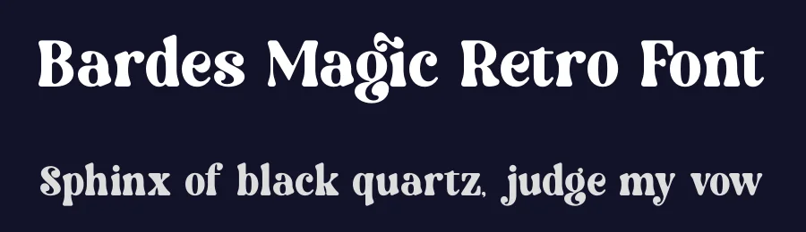 Bardes Magic Retro Font by timelesstype.co — Display Font — thumbnail 2