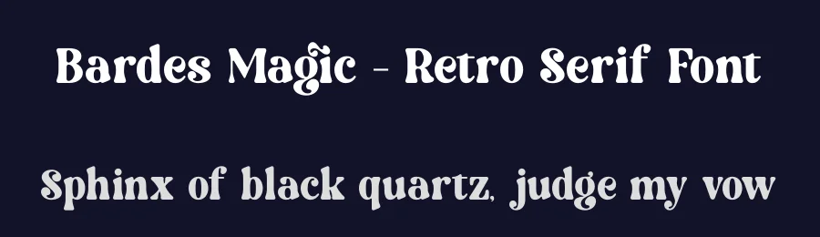 Bardes Magic – Retro Serif Font by timelesstype.co — Display Font — thumbnail 2