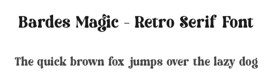 Bardes Magic – Retro Serif Font by timelesstype.co — Display Font