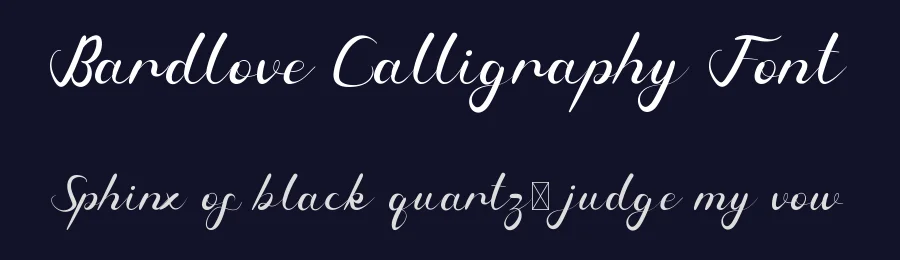 Bardlove Calligraphy Font by edricstudio — Script Handwritten Font — thumbnail 2
