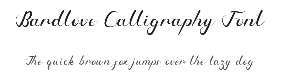 Bardlove Calligraphy Font by edricstudio — Script Handwritten Font