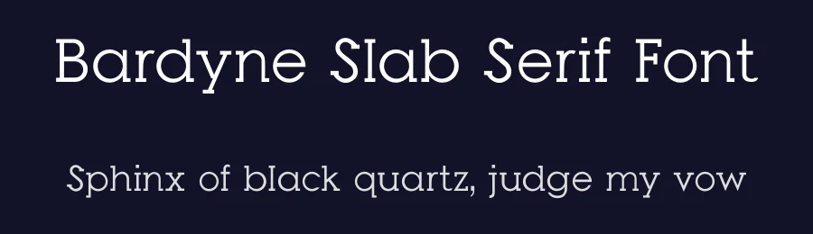 Bardyne Slab Serif Font by Hermawan — Slab Serif Font — thumbnail 2