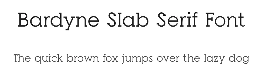 Bardyne Slab Serif Font by Hermawan — Slab Serif Font
