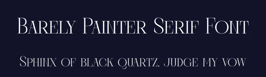 Barely Painter Serif Font by timelesstype.co — Display Font — thumbnail 2