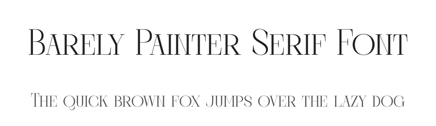 Barely Painter Serif Font by timelesstype.co — Display Font
