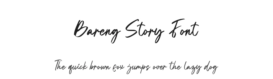 Bareng Story Font by GFRcreative — Script Handwritten Font