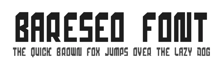 Bareseo Font by hayoyuka8 — Display Font