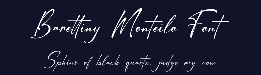 Barettiny Monteilo Font by Denustudios — Script Handwritten Font — thumbnail 2