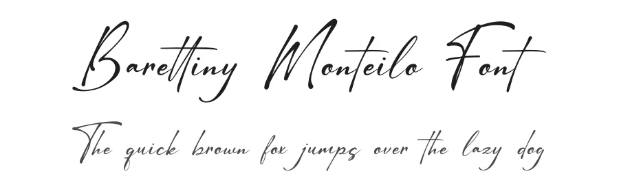 Barettiny Monteilo Font by Denustudios — Script Handwritten Font