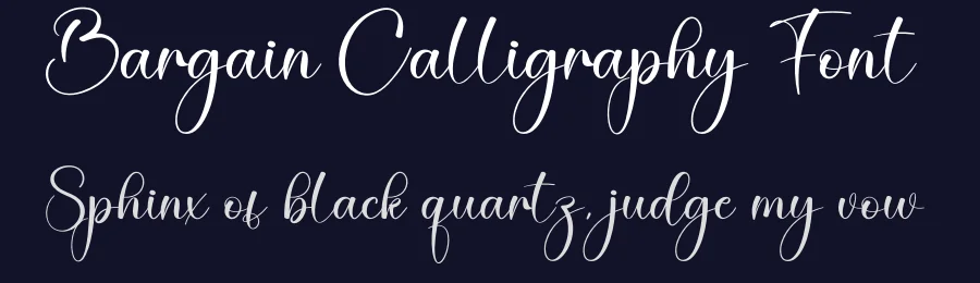 Bargain Calligraphy Font by creativeletter — Script Handwritten Font — thumbnail 2
