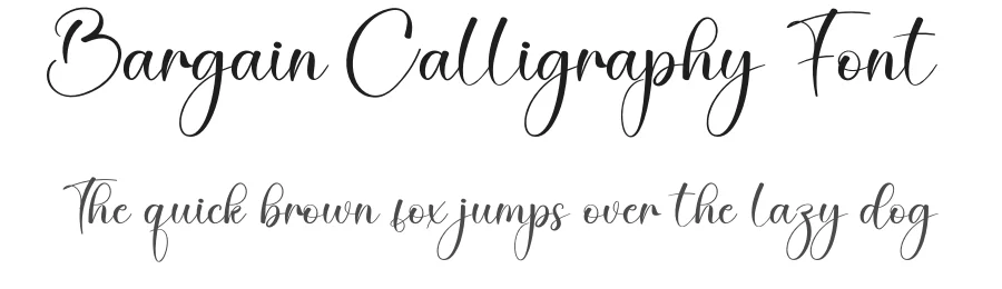 Bargain Calligraphy Font by creativeletter — Script Handwritten Font