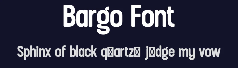 Bargo Font by Look Minus Today — Display Font — thumbnail 2