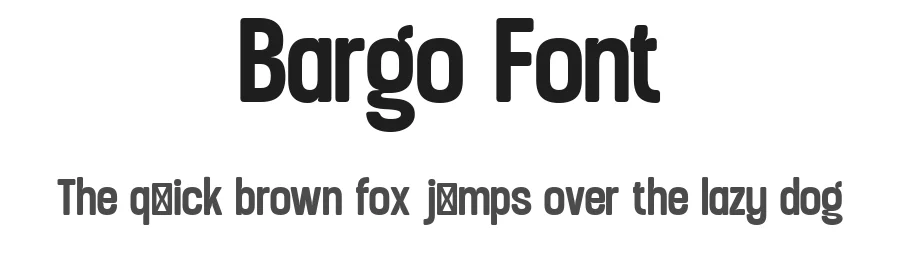 Bargo Font by Look Minus Today — Display Font