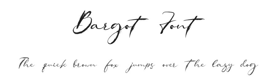 Bargot Font by cocodesign โ Script Handwritten Font