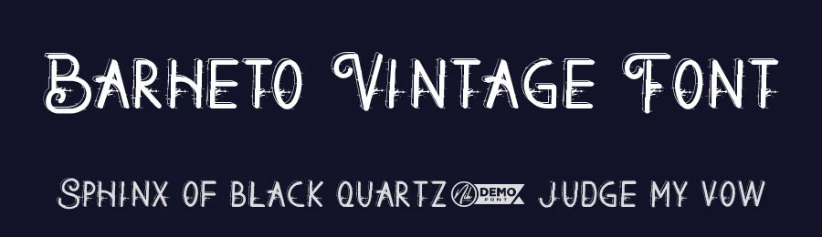 Barheto Vintage Font by nihstudio — Sans Serif Font — thumbnail 2