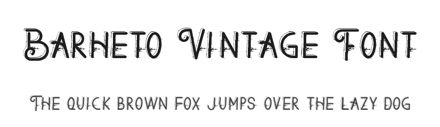 Barheto Vintage Font by nihstudio — Sans Serif Font