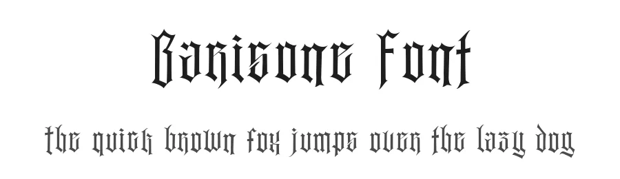 Barisone Font by Balevgraph Studio — Blackletter Font