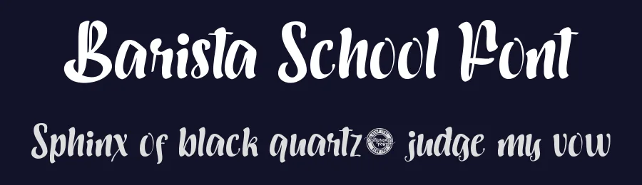 Barista School Font by CalligraphyFonts.net — Script Handwritten Font — thumbnail 2