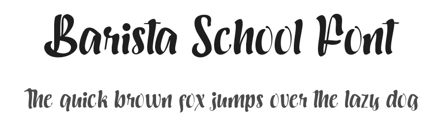 Barista School Font by CalligraphyFonts.net — Script Handwritten Font