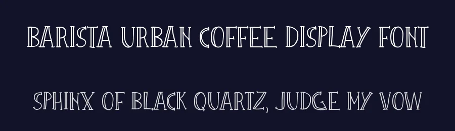 Barista Urban Coffee Display Font by vladocar — Decorative Font — thumbnail 2