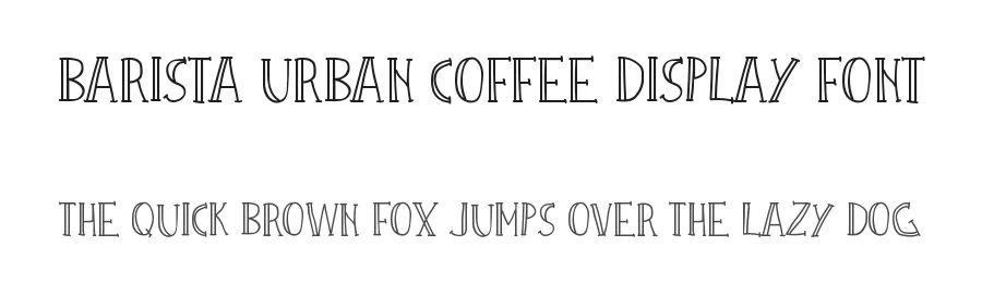 Barista Urban Coffee Display Font by vladocar — Decorative Font