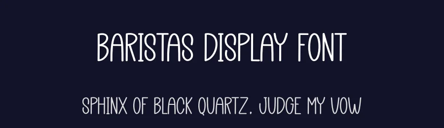 Baristas Display Font by creativeletter — Display Font — thumbnail 2
