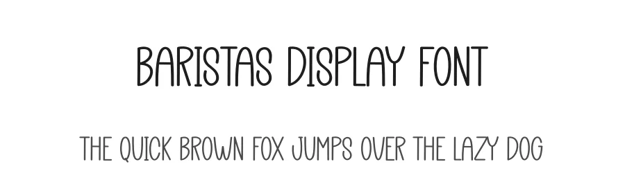 Baristas Display Font by creativeletter — Display Font