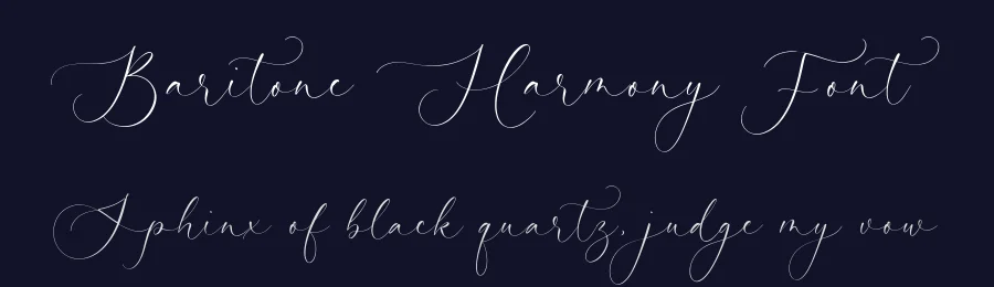 Baritone Harmony Font by Timur type — Script Handwritten Font — thumbnail 2
