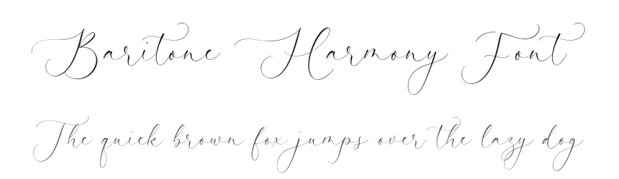 Baritone Harmony Font by Timur type — Script Handwritten Font