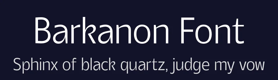 Barkanon Font by Colt Type Co — Sans Serif Font — thumbnail 2
