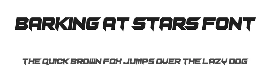 Barking At Stars Font by Chequered Ink — Display Font