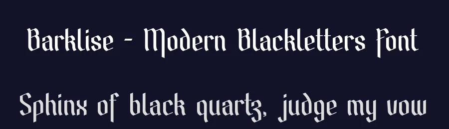Barklise – Modern Blackletters Font by Amorfa Type — Display Font — thumbnail 2