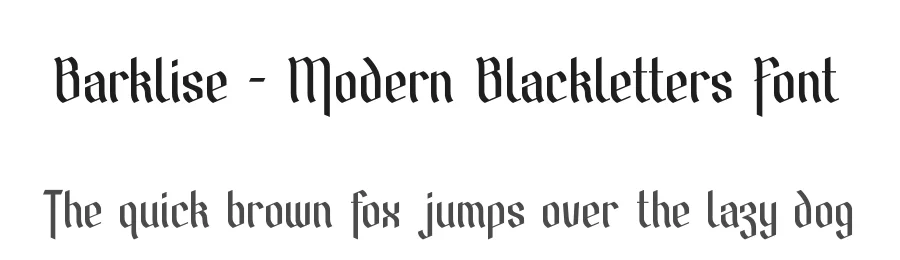 Barklise – Modern Blackletters Font by Amorfa Type — Display Font